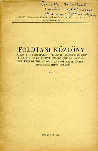 Fldtani Kzlny XCII. 2.fzet (92. 2.)