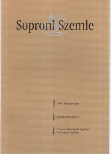 Dominkovits P�ter Askercz �va - Soproni Szemle 2003. 3. sz�m 57. �vf.