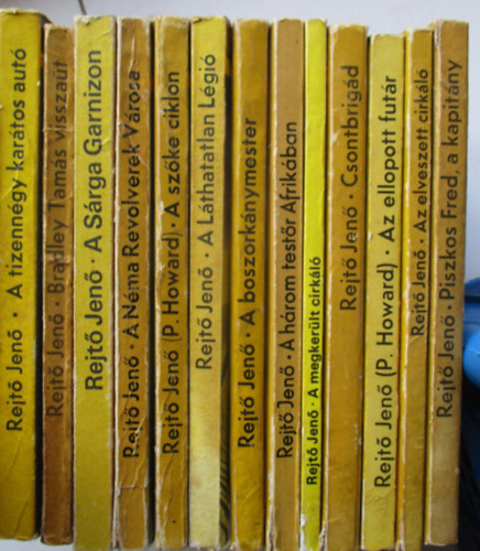 Rejt� Jen� - 10 db Rejt� reg�ny (A tizenn�gy kar�tos aut�, Bradley Tam�s vissza�t, A s�rga garnizon, A n�ma revolverek v�rosa, A sz�ke ciklon, A boszork�nymesterm stb..)
