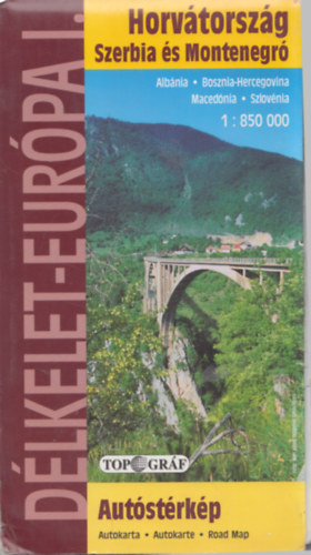 Dlkelet-Eurpa I. - Horvtorszg - Szerbia s Montenegr autstrkp 1:850 000