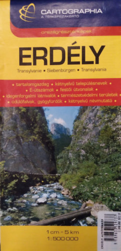 Erdély térkép 1:500000