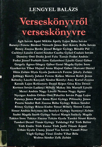 Lengyel Balázs - Verseskönyvről verseskönyvre