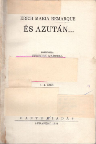 Erich Maria Remarque - És azután...