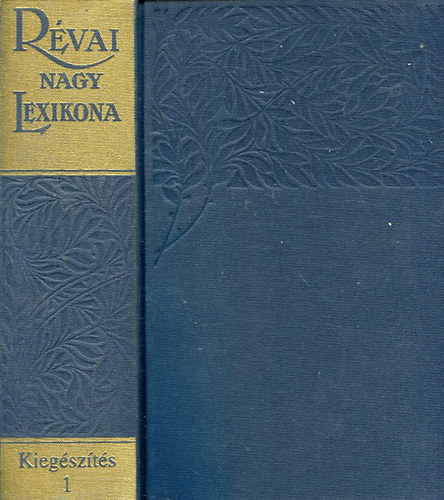 R�vai Nagy Lexikona 1. Kieg�sz�t�s