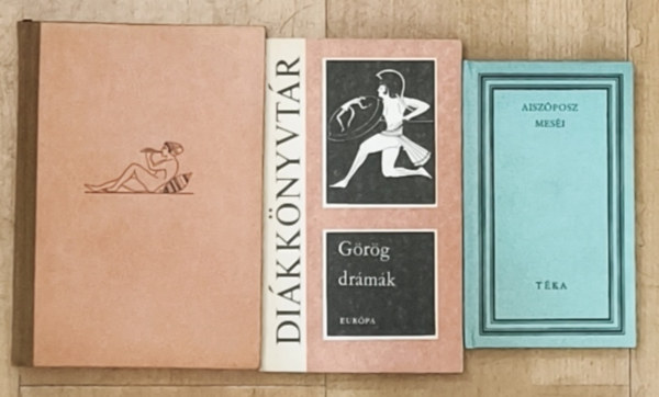 Aiszóposz - 3db ókori görög irodalmi kötet - Aiszóposz meséi, Görög drámák, Erósz és Ámor
