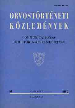 Orvostörténeti közlemények 92. 1980