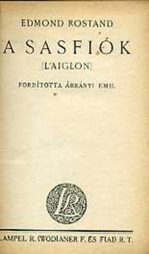 Edmond Rostand - A sasfik