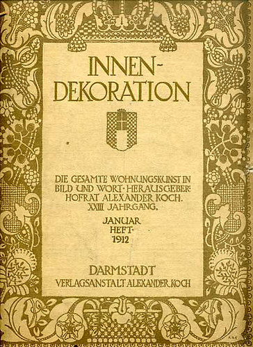 Innen-dekoration 1912 Januar