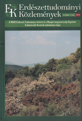 Erd�szettudom�nyi K�zlem�nyek 4. �vfolyam 2. sz�m 2014