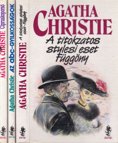 Agatha Christie - 3 db. Eurpa krimi (A titokzatos stylesi eset - Fggny  + Az abc-gyilkossgok + Cipruskopors)