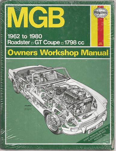 Haynes Service - MGB 1962 to 1980 - Owner Workshop Manual