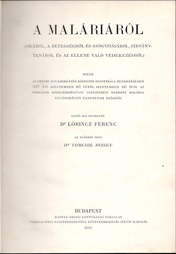 Dr. Lrincz Ferenc - A malrirl