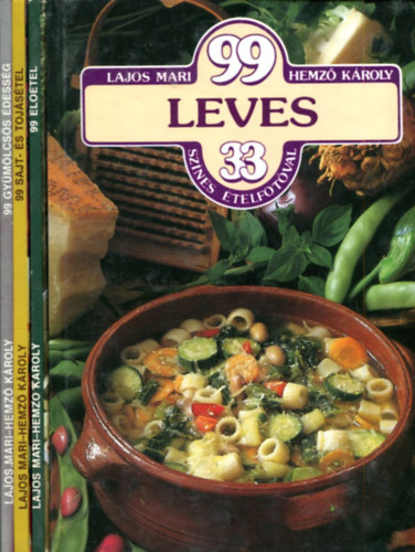 Lajos Mari - Hemző Károly - 4 db 99 étel 33 ételfotóval kötet