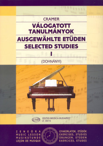 Ern� Dohn�nyi J. B. Cramer - V�LOGATOTT TANULM�NYOK I.  Z 3015