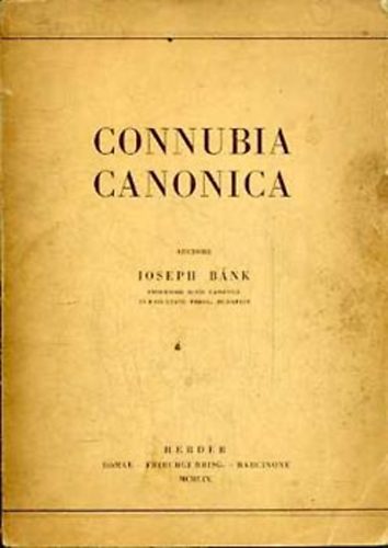 Joseph B�nk - Connubia canonica