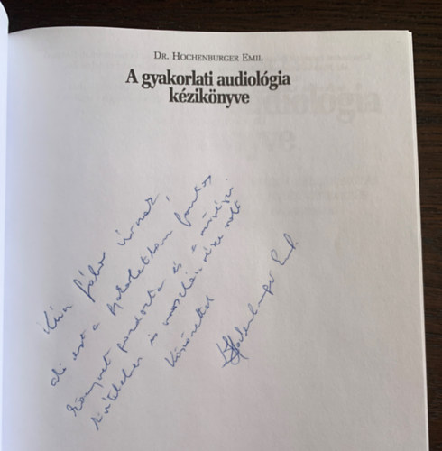 Hochenburger Emil - A gyakorlati audiolgia kziknyve