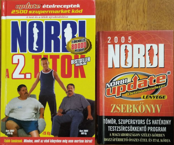 Schobert Norbert - Norbi a 2. titok + 2005 Norbi update életmódrendszer lényege zsebkönyv (2 kötet)