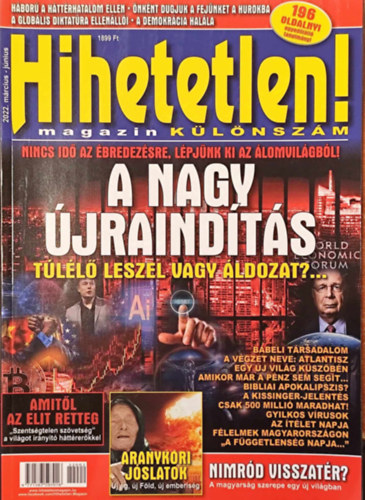 Szcs Rbert  (szerk.) - Hihetetlen! magazin (klnszm) 2022. mrcius-jnius