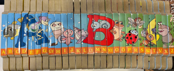 Vízipók-Csodapók ABC betű leporelló 27 db (Ty, U, Ü hiányzik)