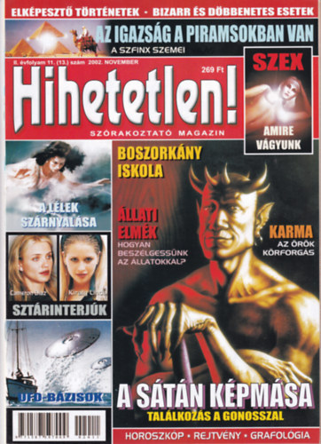 Hihetetlen! magazin II. vfolyam 11. (13.) szm 2002. november