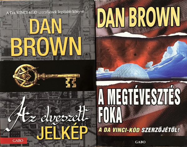 Dan Brown - Az elveszett jelkp + A megtveszts foka (2 m)