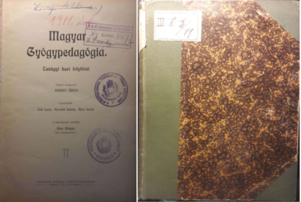 Berkes Jnos  (szerk.) - Magyar gygypedaggia : tangyi havi folyirat