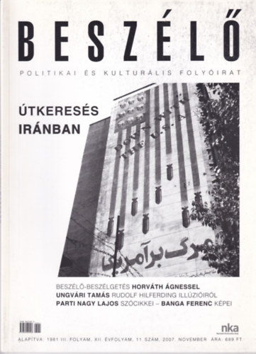 Mink Andr�s - Besz�l� - Politikai �s kultur�lis foly�irat - 2007. november