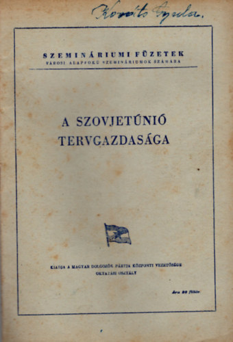 A Szovjet�ni� tervgazdas�ga