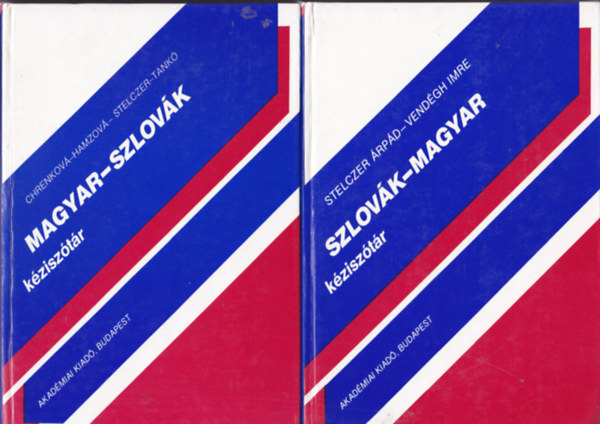Steclzer Árpád - Vendégh Imre -Chrenková-Hamzová-Stelczer-Tankó - Szlovák-magyar kéziszótár - Magyar-szlovák kéziszótár