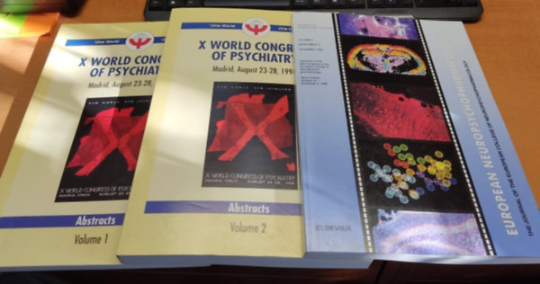European Neuropsychopharmacology (Volume 8, Supplement 2, November 1998); X World Congree of Psychiatry (Madrid, August 23-28, 1996) I-II. (3 ktet)