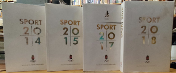 Magyar Olimpiai Bizottsg - 4 db Sport vknyv: 2014 + 2015 + 2017 + 2018
