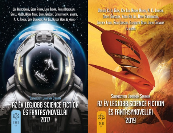 Jonathan Strahan  (szerk.) - 2 db Az �v legjobb science fiction �s fantasynovell�i sorozatb�l: 2017 + 2019
