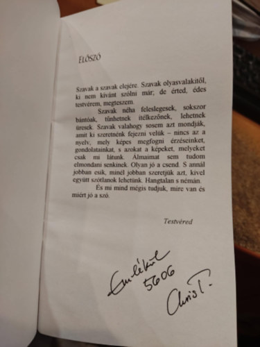 Chris T. - Neked a szerelemr�l