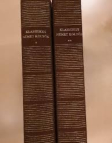 Szerz� Walter von der Vogelweide Gryphius Schiller Johann Wolfgang Goethe Friedrich von Hausen Spervogel Anonymus Hartmann von Aue - Klasszikus n�met k�lt�k 1-2