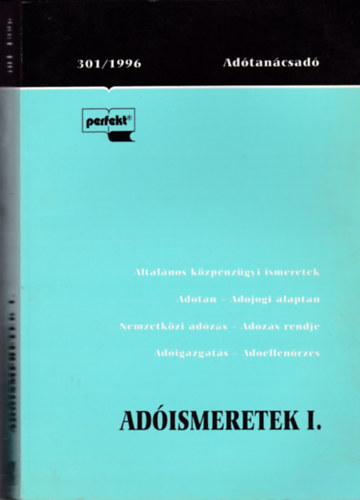 Etal.; Erds Gabriella; Dr. Fldes Gbor - Adismeretek I.