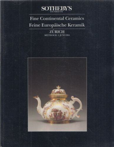 Sotheby's Zrich - Fine Continental Ceramics/Feine Europische Keramik (1. juni 1994)