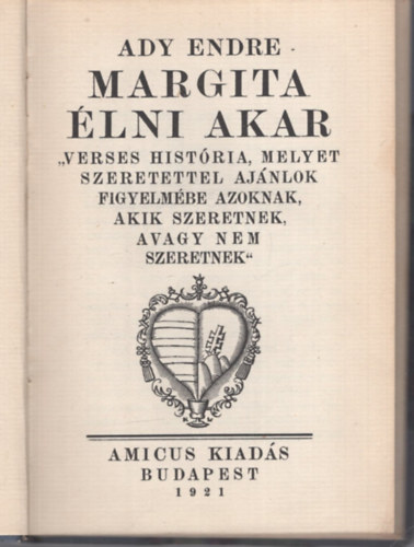 Ady Endre - Margita �lni akar