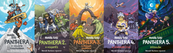 Kertsz Erzsi - Panthera 1-5.: A hgmb fogsgban +  A kldets +  A prduc hazatr + A jgmadr tja + Zdulk (Kertsze Erzsi Panthera sorozatnak els t rsze)