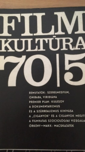 Bíró Yvett - Filmkultúra 70/5
