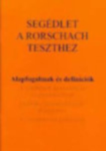 Segédlet a Rorschach teszthez 1-4.