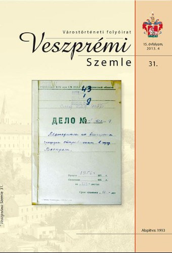 Csiszr Mikls Szerk. - Veszprmi Szemle 31. (Vrostrtneti folyirat)