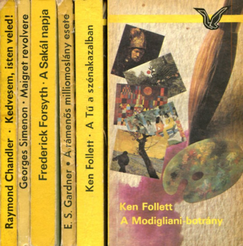 Ken Follett - E.S. Gardner - Frederick Forsyth - Georges Simenon - Raymond Chandler - 6 db Albatrosz k�tet: l�sd a k�peken