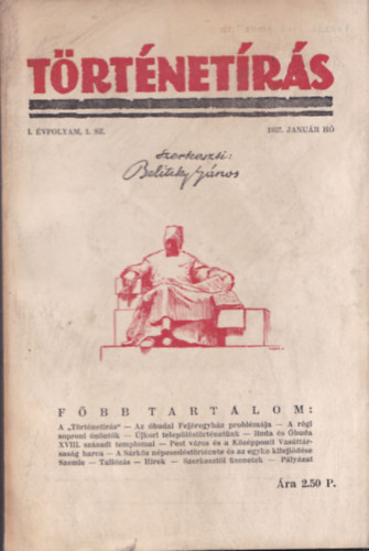 Dr. Belitzky Jnos - Trtnetrs I. vfolyam 1. szm (1937. janur)