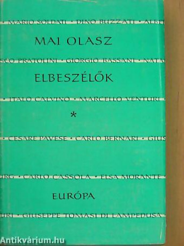 Lator Lszl  (szerk.) - Mai olasz elbeszlk