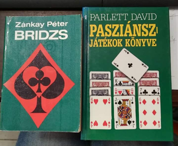 David Parlett, Zánkay Péter - 2 db mű: Pasziánsz-játékok könyve + Bridzs