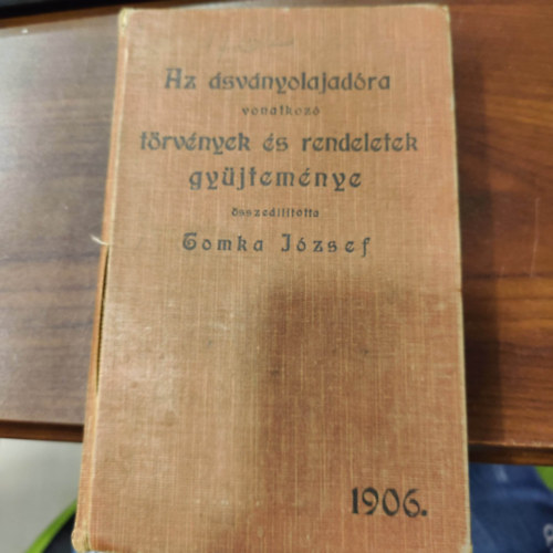 Dr. Tomka Jzsef - Az svnyolajadra vonatkoz trvnyek s rendeletek gyjtemnye