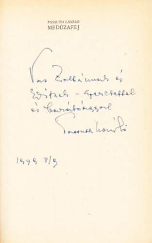 Passuth Lszl - Medzafej