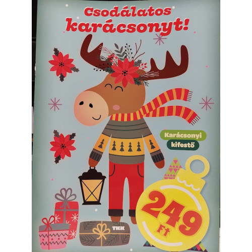 Csodálatos karácsonyt! - Karácsonyi kifestő