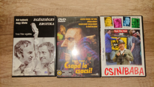 T�m�r P�ter - T�m�r P�ter h�rom klasszikus filmje DVD-n: Eg�szs�ges erotika, Csapd le, csacsi!, Csinibaba
