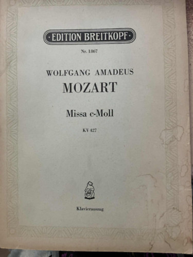 Mozart - Missa c-Moll KV 427  (Klavierauszug)